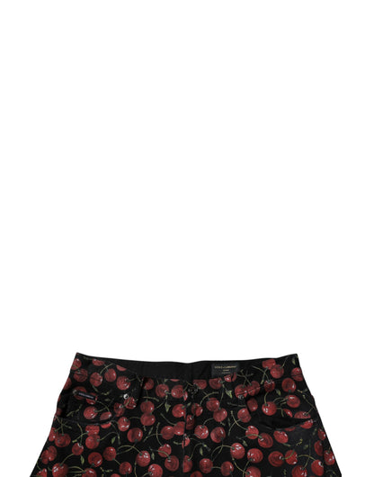 Dolce &amp; Gabbana Black Cherry Cotton Straight Men Denim Jeans