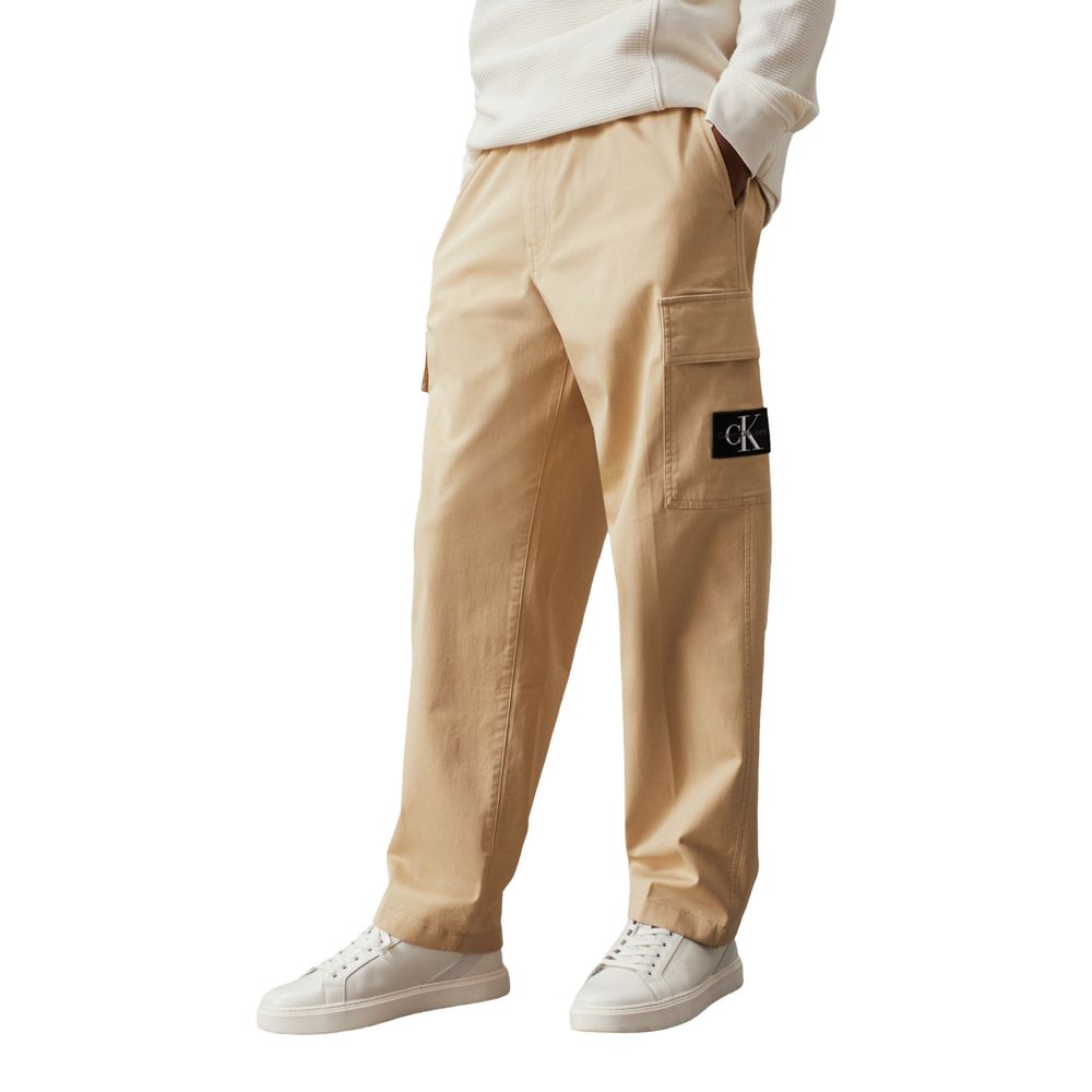 Calvin Klein Beige Cotton Jeans &amp; Pant