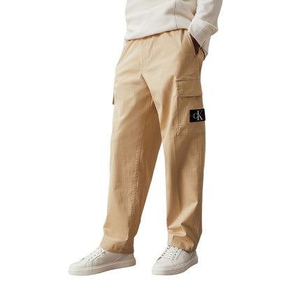 Calvin Klein Beige Cotton Jeans &amp; Pant