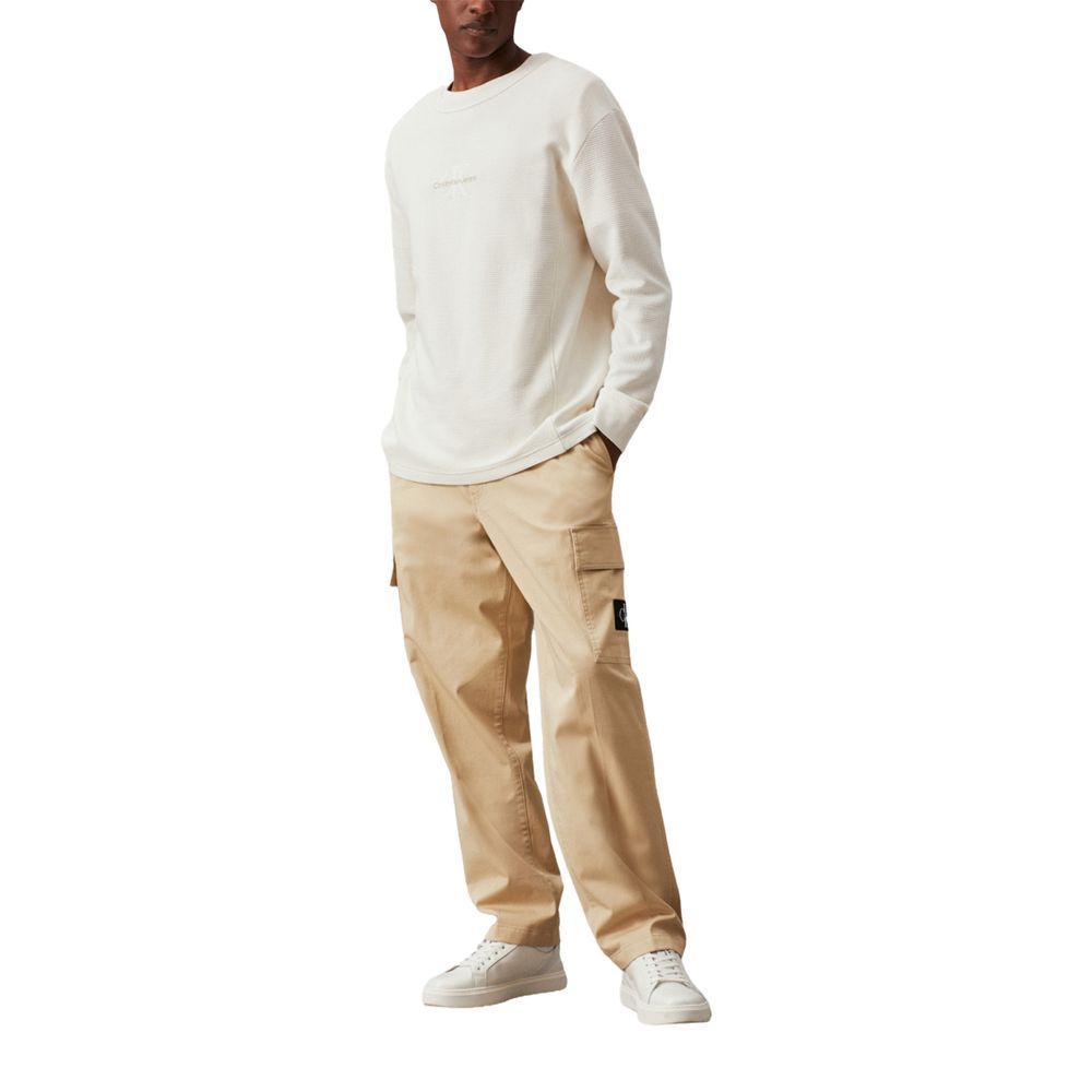 Calvin Klein Beige Cotton Jeans &amp; Pant