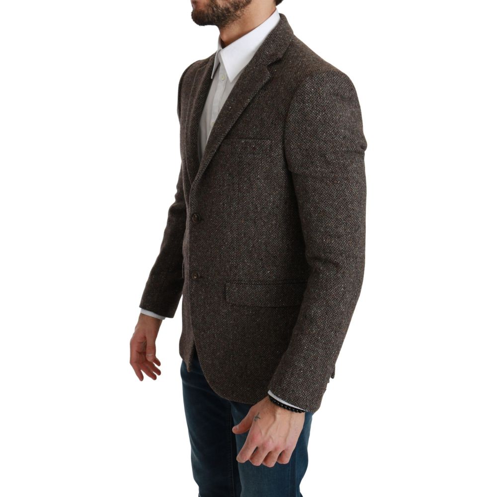 Dolce &amp; Gabbana Brown Virgin Wool Suit
