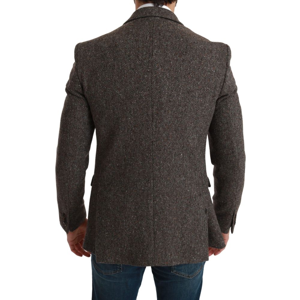 Dolce &amp; Gabbana Brown Virgin Wool Suit