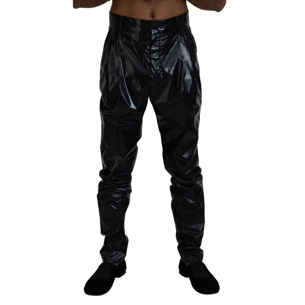 Dolce &amp; Gabbana Black Nylon Jeans &amp; Pant