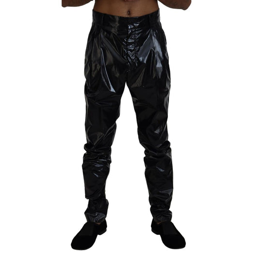 Dolce &amp; Gabbana Black Nylon Jeans &amp; Pant