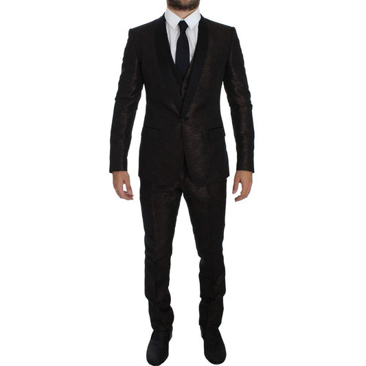 Zweifarbiger Polyesteranzug von Dolce &amp; Gabbana