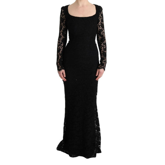 Dolce &amp; Gabbana Schwarzes Baumwollkleid