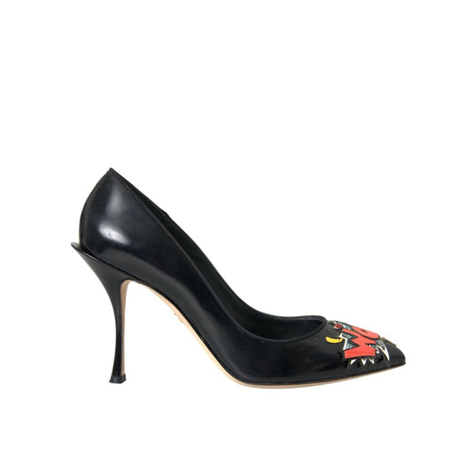 Dolce &amp; Gabbana Schwarze Lederpumps