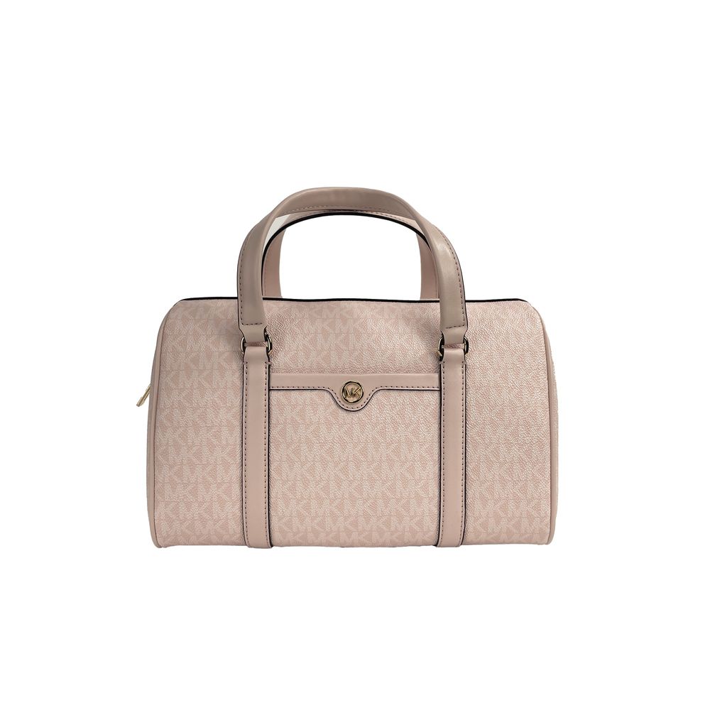 Michael Kors Pink PVC And Leather Shoulder Bag