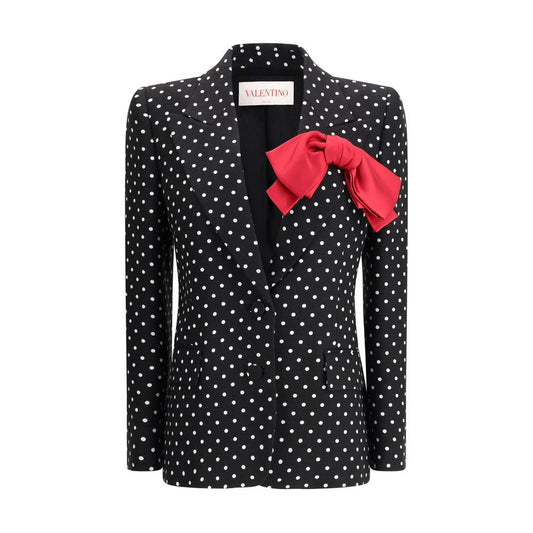 Valentino Einreihiger Blazer mit Polka Dots