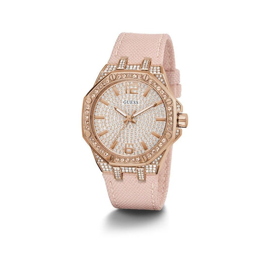 Guess – Mehrfarbige Lederuhr