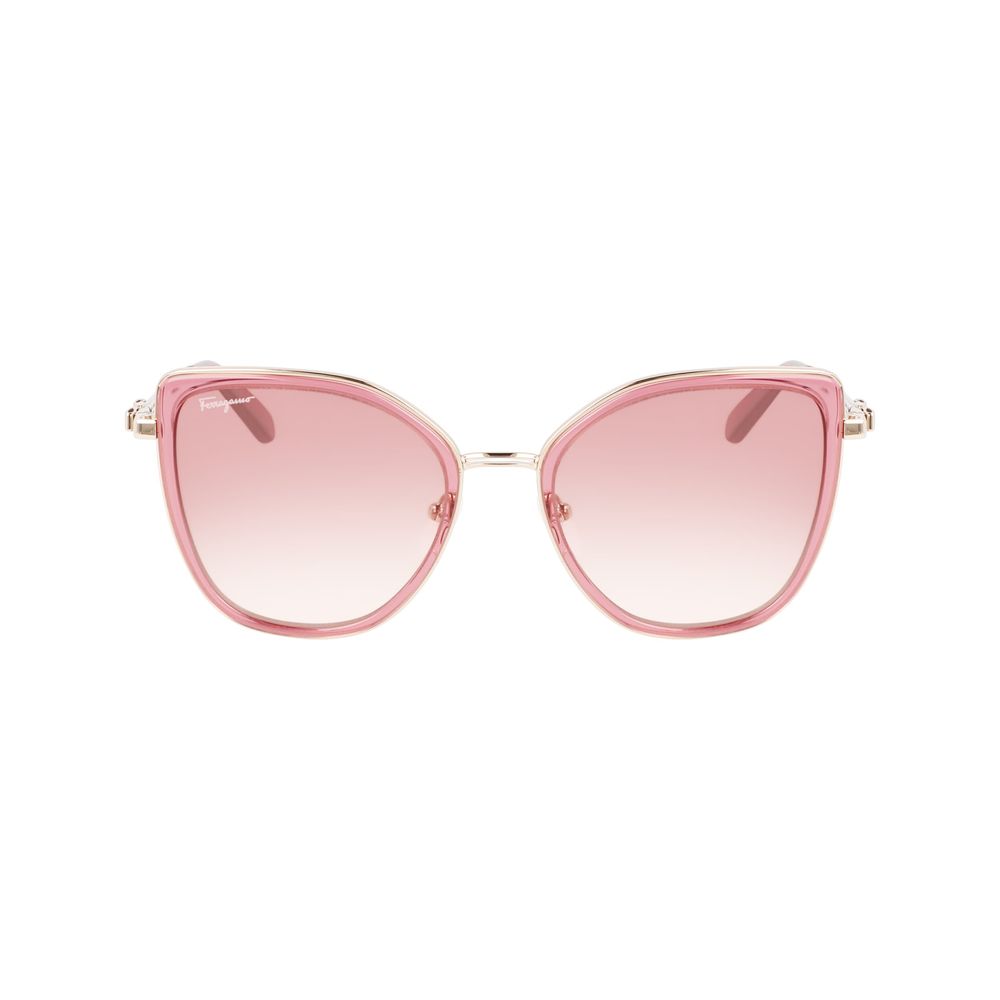 Ferragamo Mehrfarbige Metallsonnenbrille