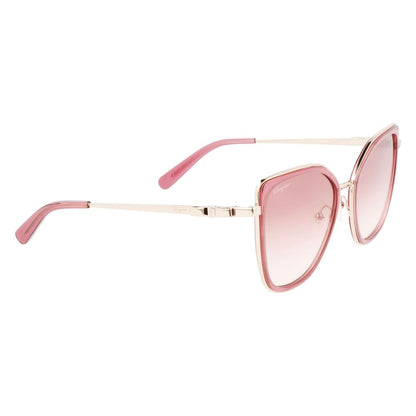 Ferragamo Mehrfarbige Metallsonnenbrille