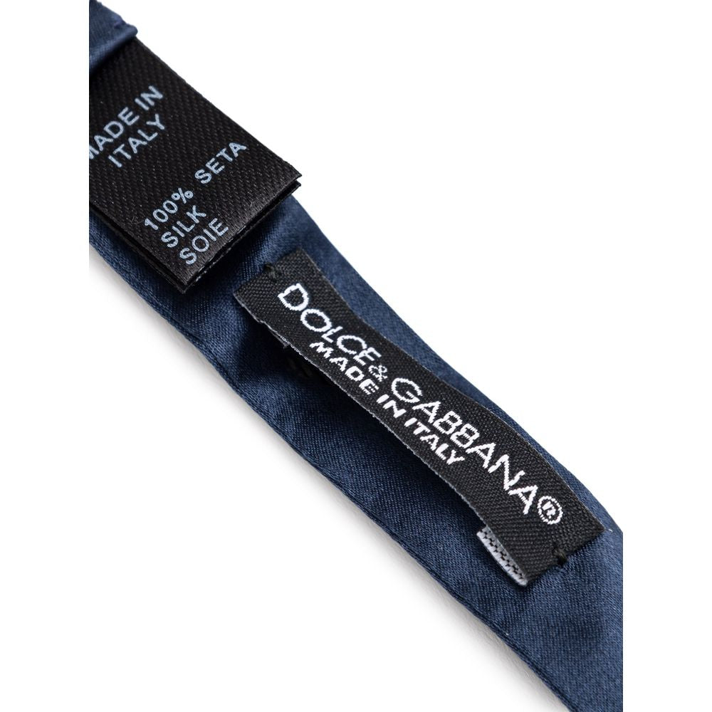 Dolce &amp; Gabbana Blaue Seidenfliege