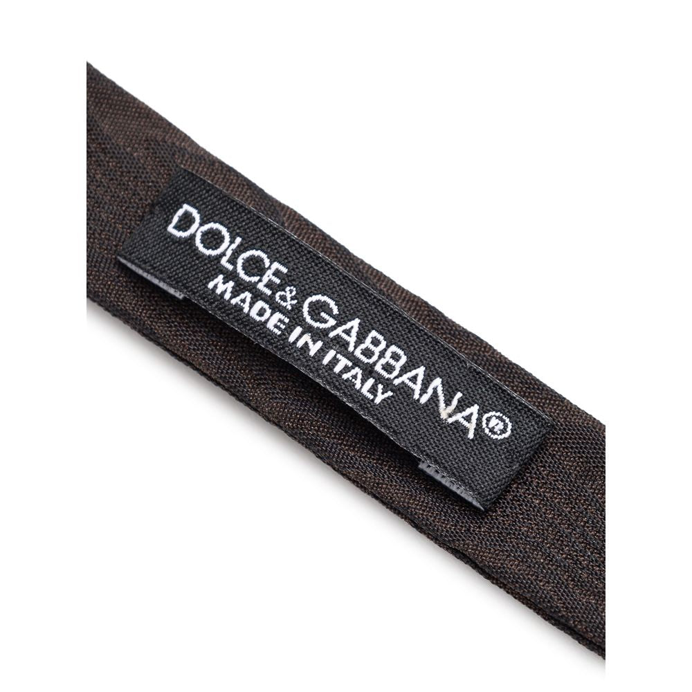 Dolce &amp; Gabbana Braune Seidenfliege