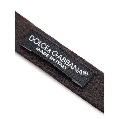 Dolce &amp; Gabbana Braune Seidenfliege