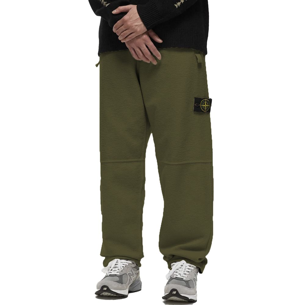 Stone Island Green Cotton Jeans &amp; Pant