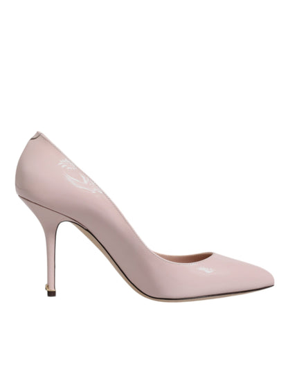 Dolce &amp; Gabbana – Pumps aus rosa Lackleder mit Stilettoabsatz