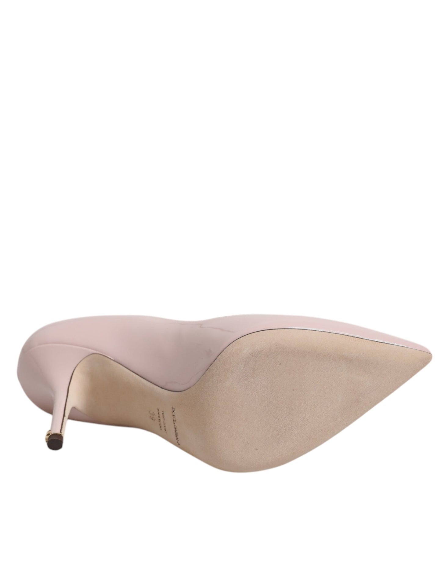 Dolce &amp; Gabbana – Pumps aus rosa Lackleder mit Stilettoabsatz