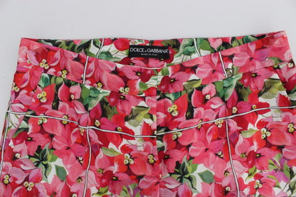 Dolce &amp; Gabbana – Capri-Shorts mit mehrfarbigem Blumenmuster und Knielänge