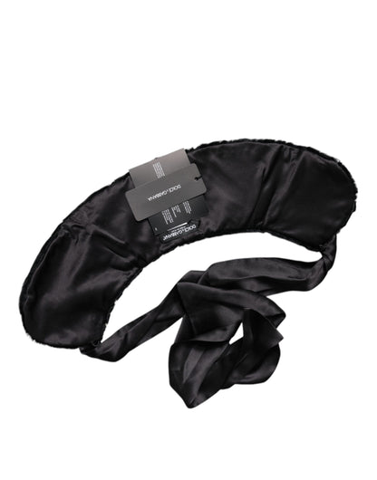 Dolce &amp; Gabbana Schwarzer Lammfell-Halswärmer für Damen, Winterschal