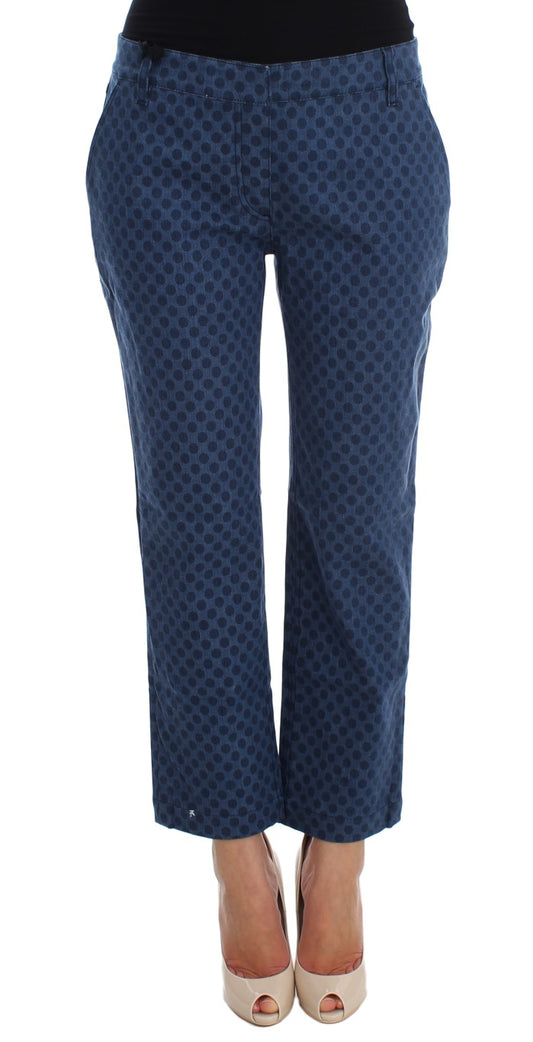 Dolce &amp; Gabbana – Stretch-Caprijeans mit Polka-Punkten