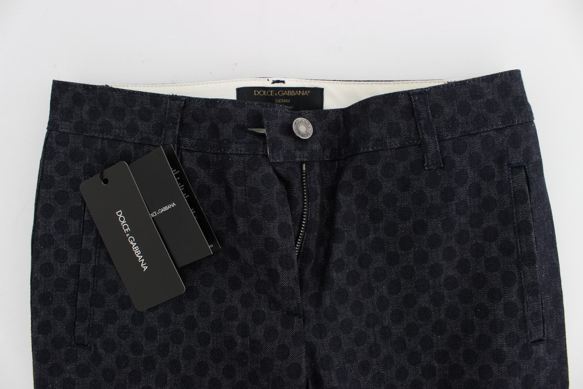 Dolce &amp; Gabbana – Schmale Capri-Jeans mit Punkten