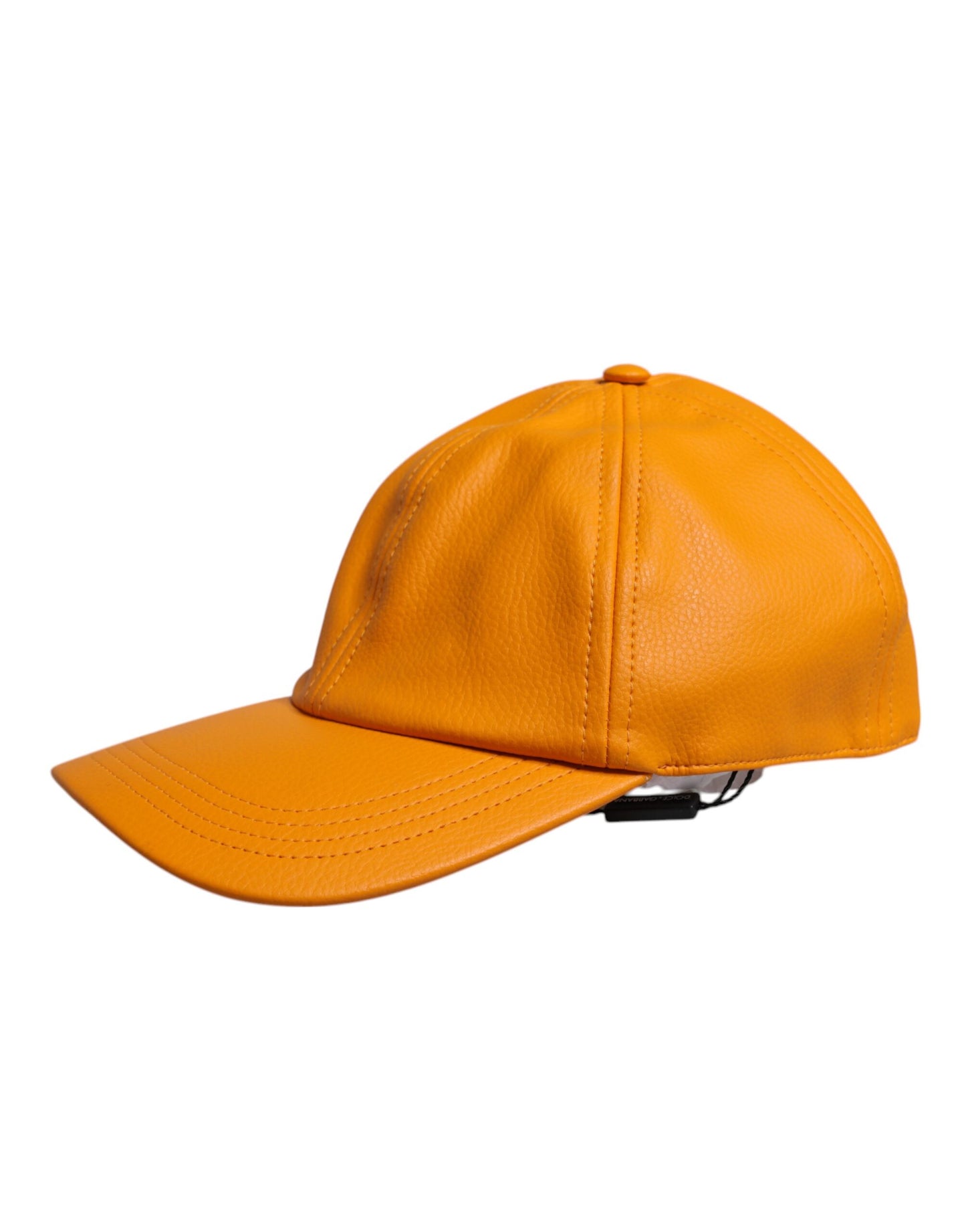 Dolce &amp; Gabbana – Orangefarbene Baseballkappe aus Baumwolle mit 6 Paneelen