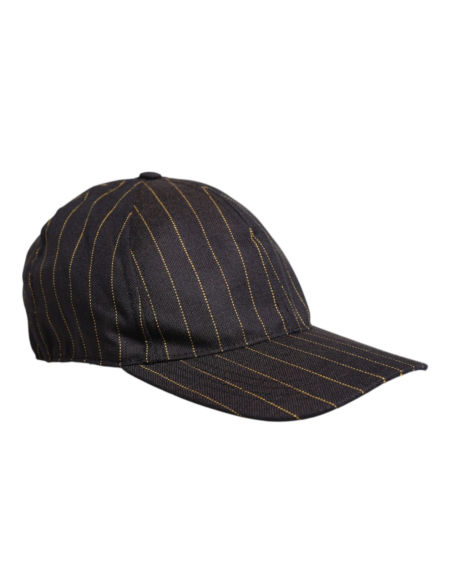 Dolce &amp; Gabbana – Baseballkappe aus Baumwolle mit 6 Einsätzen und braunen Streifen