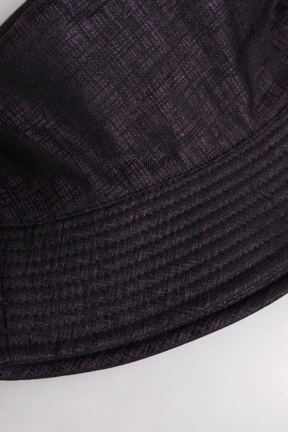 Dolce &amp; Gabbana – Schwarzer Nylon-Fischerhut mit breiter Krempe