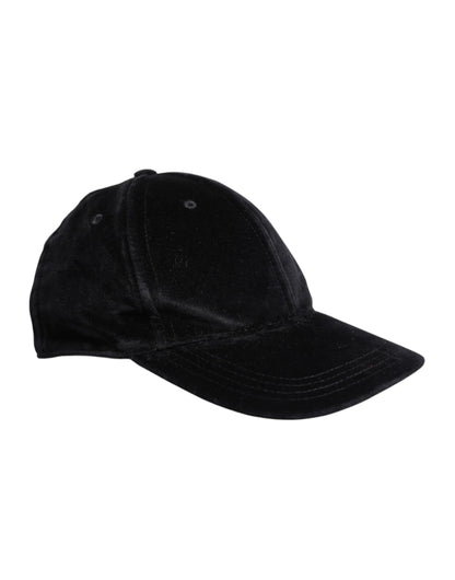 Dolce &amp; Gabbana – Schwarze Baseballkappe aus Baumwolle mit 6 Paneelen