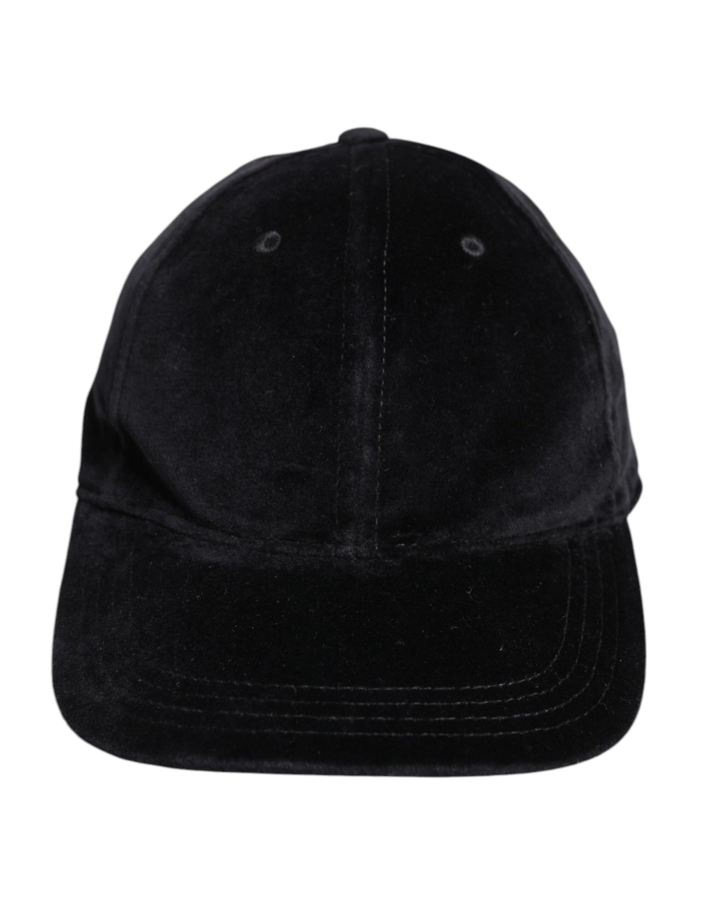 Dolce &amp; Gabbana – Schwarze Baseballkappe aus Baumwolle mit 6 Paneelen