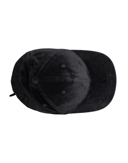 Dolce &amp; Gabbana – Schwarze Baseballkappe aus Baumwolle mit 6 Paneelen
