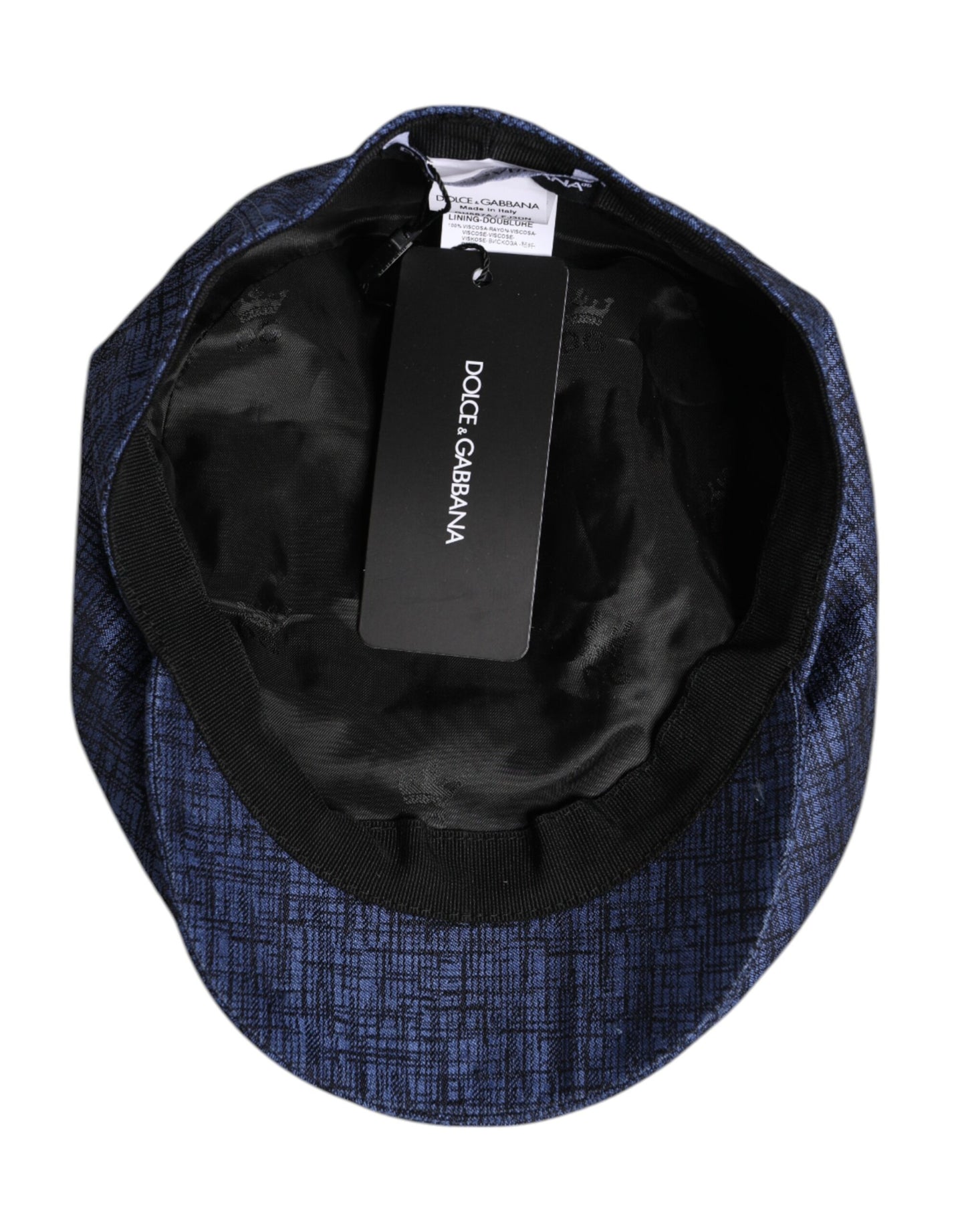 Blauer Ballonhut aus Stretch-Baumwolle von Dolce &amp; Gabbana