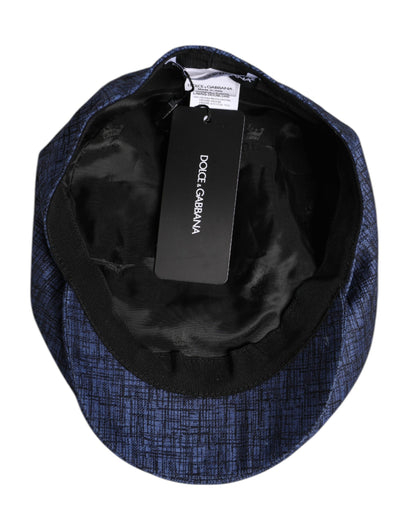 Blauer Ballonhut aus Stretch-Baumwolle von Dolce &amp; Gabbana