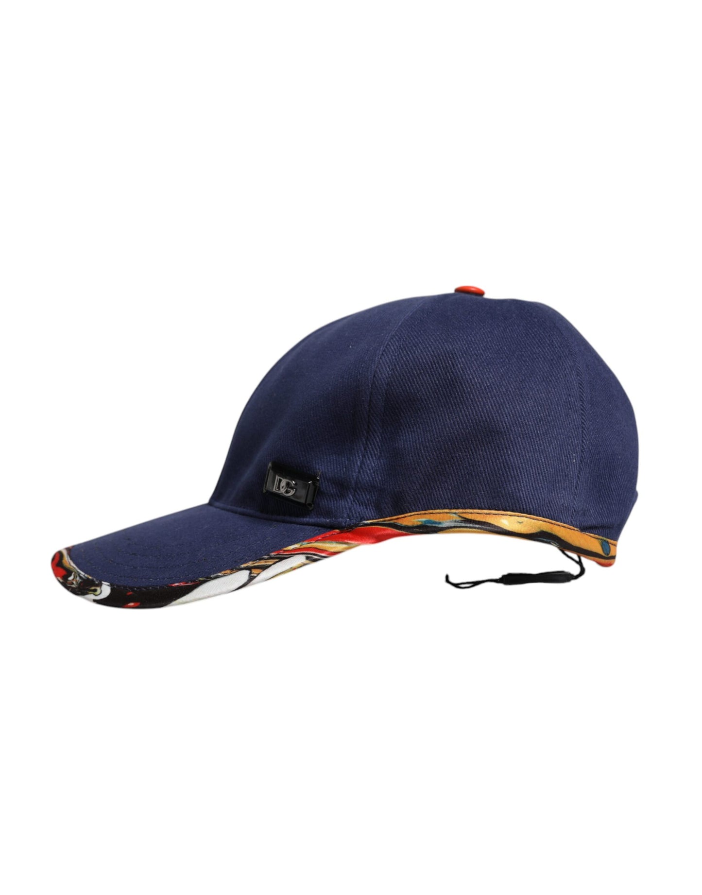 Dolce &amp; Gabbana – Blaue Baseballkappe aus Baumwolle mit 6 Paneelen
