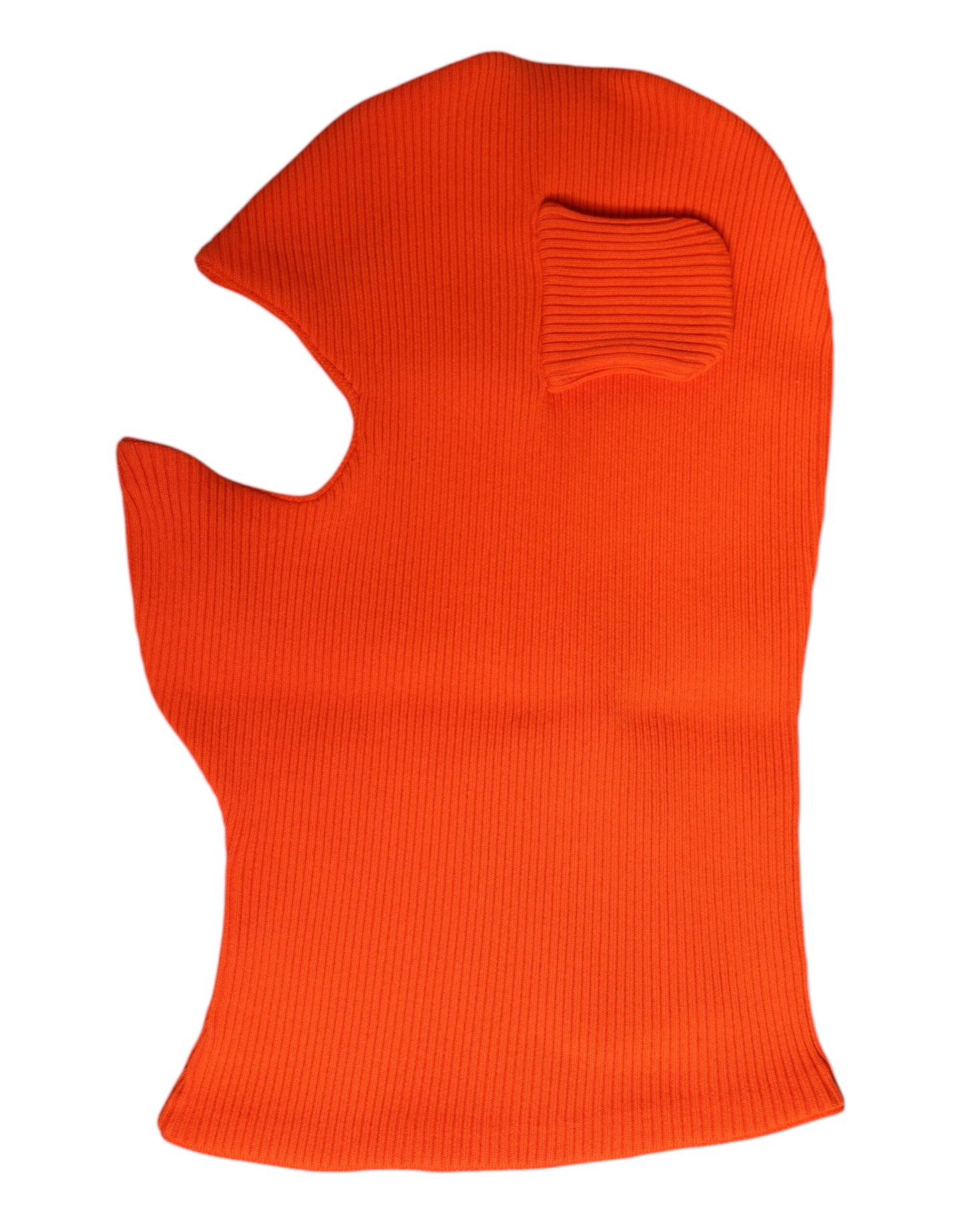 Dolce &amp; Gabbana Balaclava-Mütze aus orangefarbener Baumwolle für den ganzen Kopf