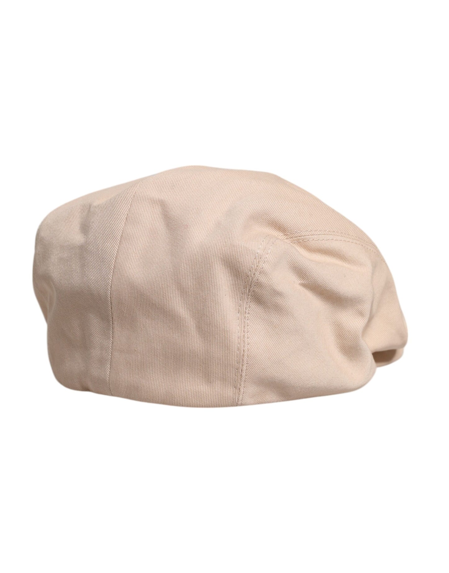 Dolce &amp; Gabbana Beige Baumwoll-Newsboy-Capello-Cabbie-Mütze