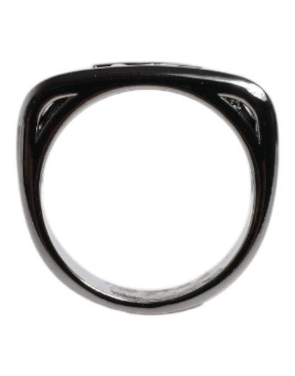 Dolce &amp; Gabbana Ring mit Anello DG-Logo aus silberfarbenem Messing