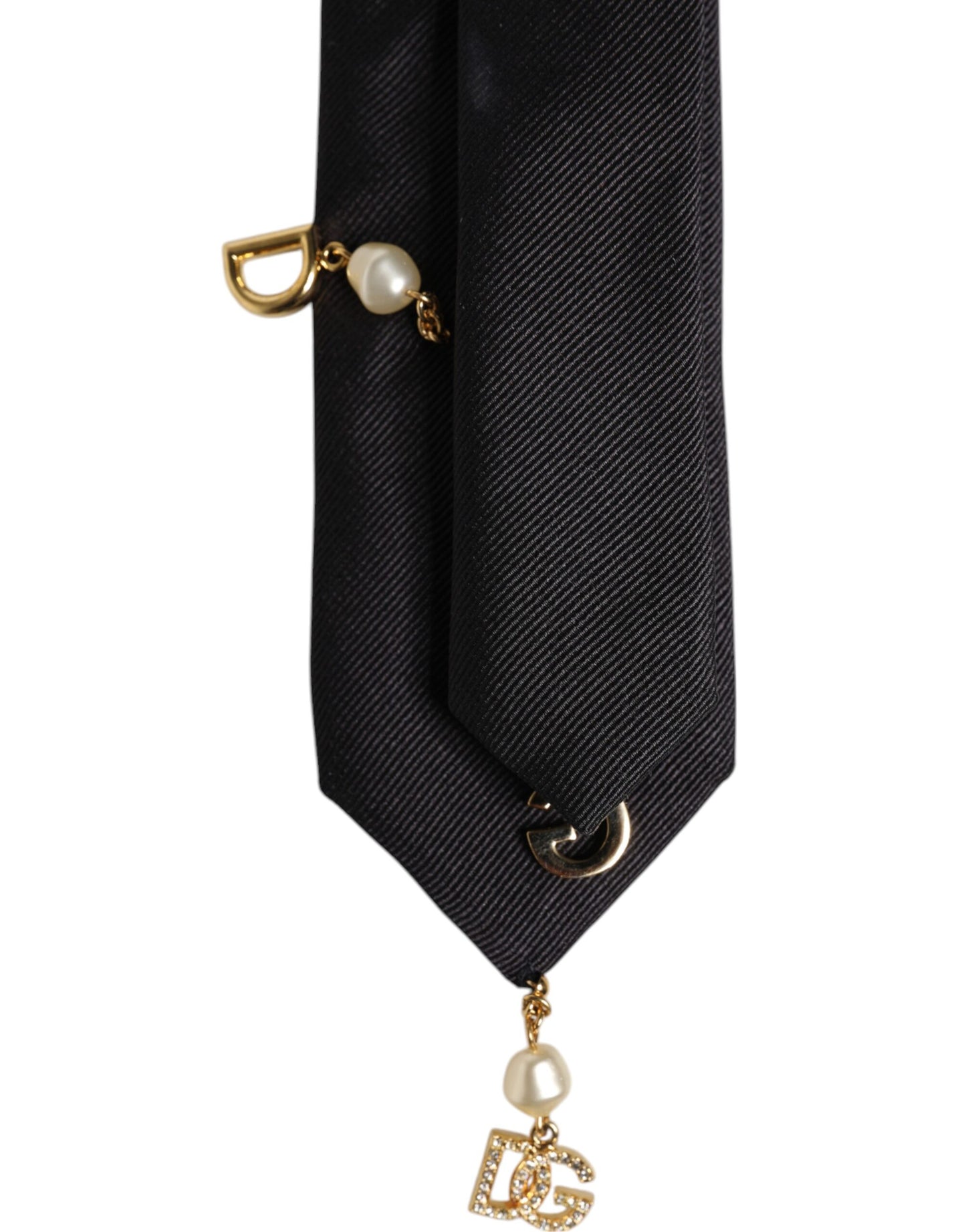 Dolce &amp; Gabbana – Verstellbare Krawatte mit schwarzem Logo