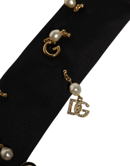 Dolce &amp; Gabbana – Verstellbare Krawatte mit schwarzem Logo