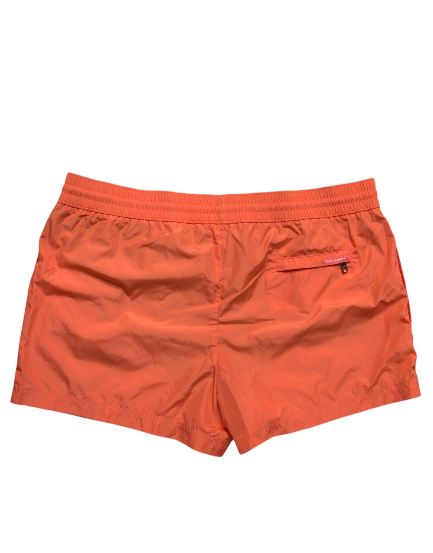 Dolce &amp; Gabbana Orange Polyester Beachwear Shorts 2Pc Swimwear