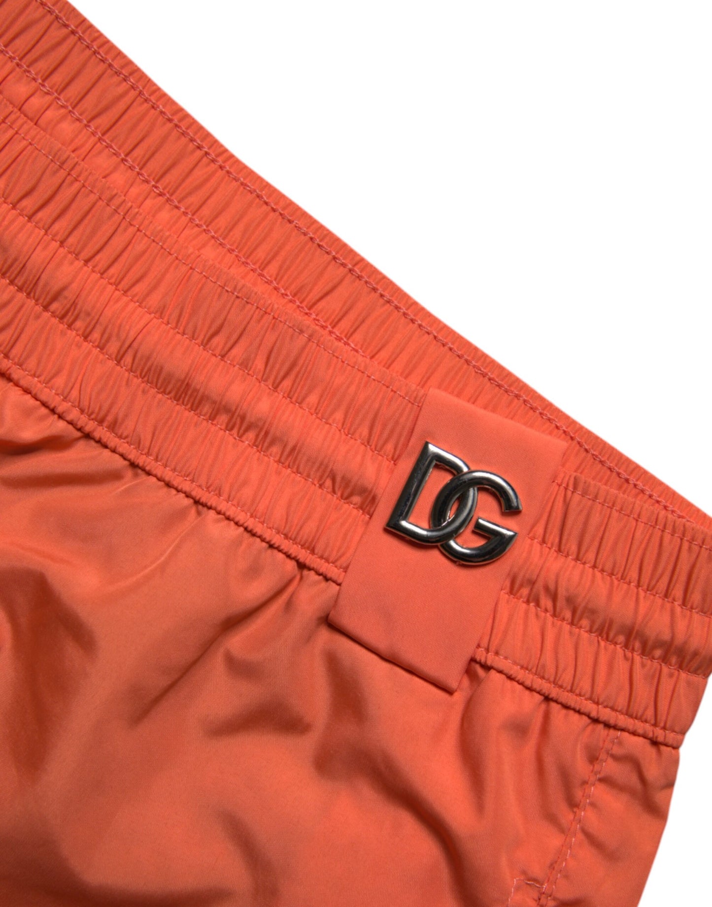 Dolce &amp; Gabbana Orange Polyester Beachwear Shorts 2Pc Swimwear
