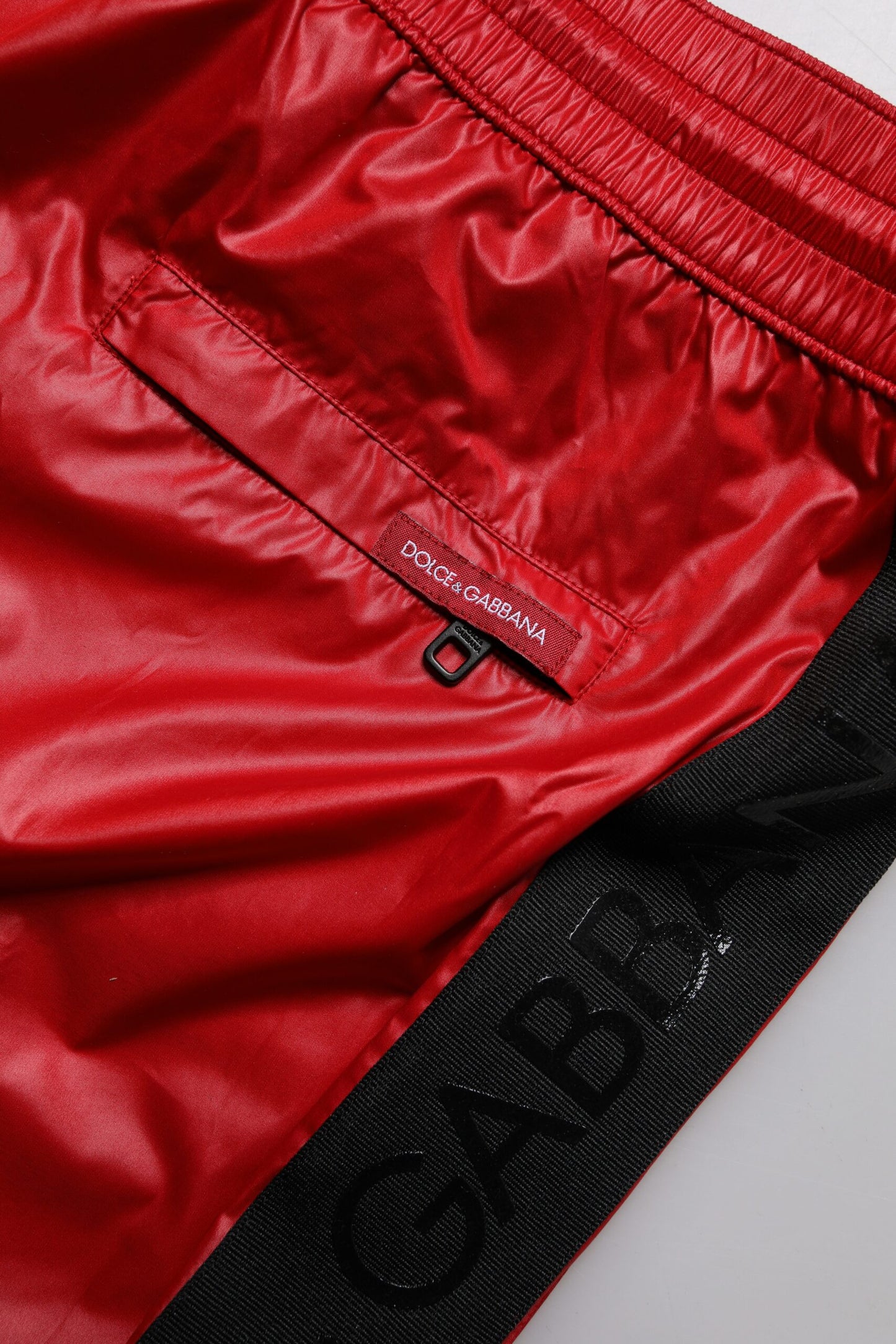 Dolce &amp; Gabbana Red Polyester Beachwear Shorts 2Pc Swimwear