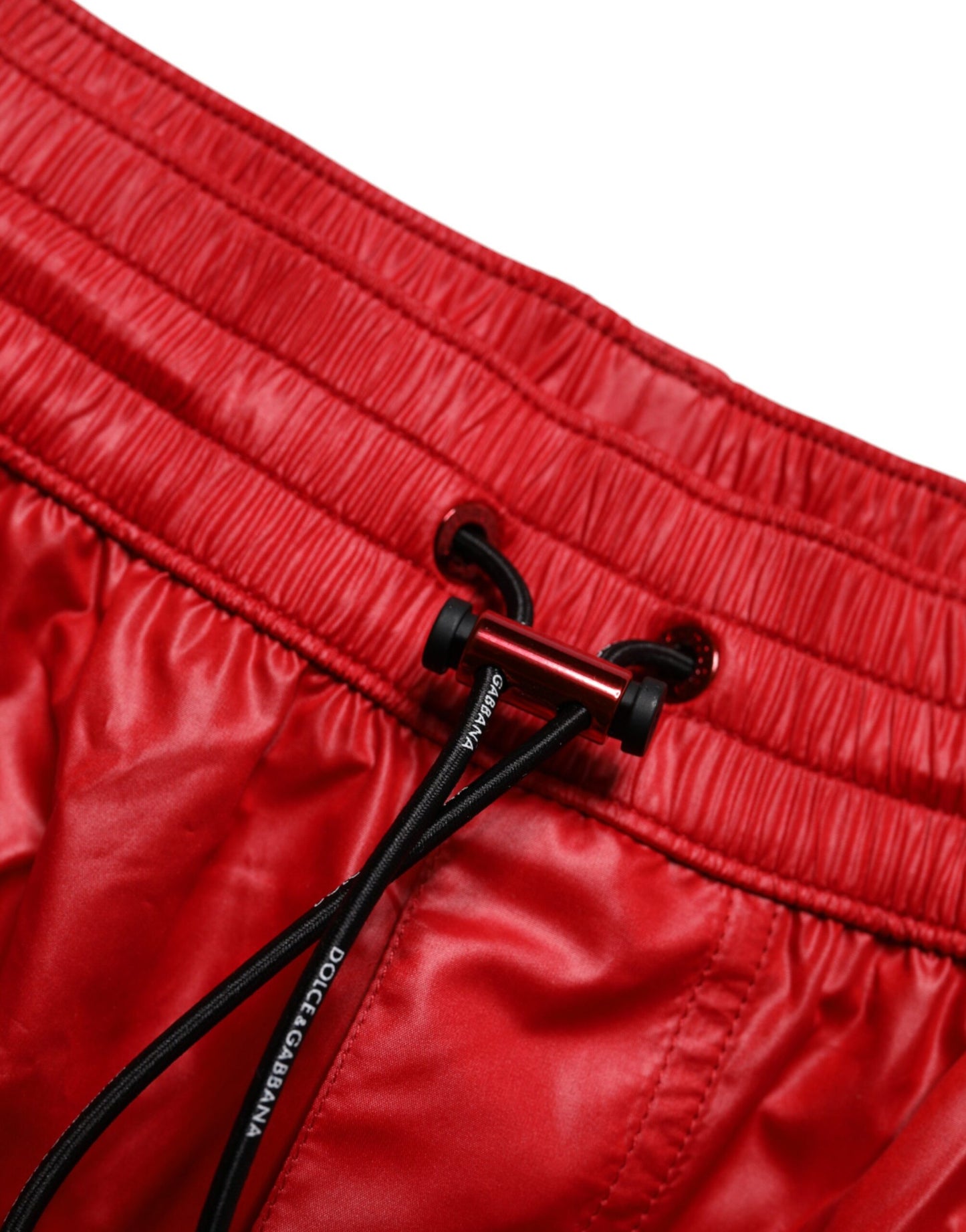 Dolce &amp; Gabbana Red Polyester Beachwear Shorts 2Pc Swimwear