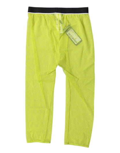 Dolce &amp; Gabbana – Grüne Nylon-Shorts mit DG-Logo