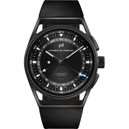 Porsche Design Schwarze Lederuhr