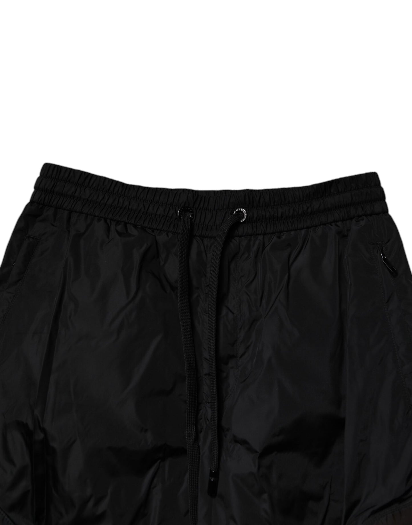 Dolce &amp; Gabbana Black Nylon Cargo Jogger Men Sweatpants Pants