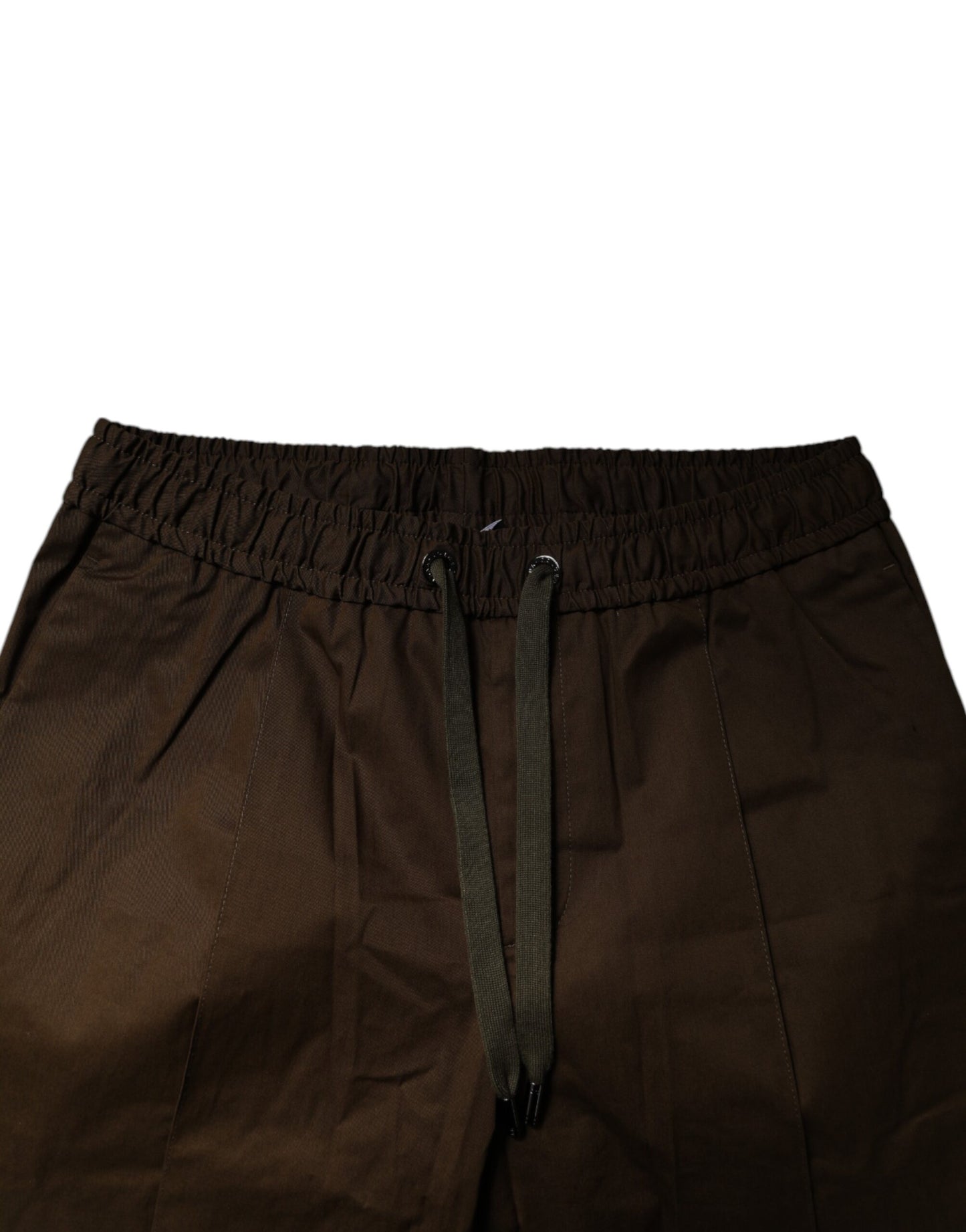 Dolce &amp; Gabbana Brown Cotton Stretch Jogger Sweatpants Pants