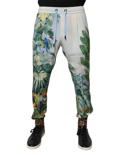 Dolce &amp; Gabbana Multicolor Tropical Jogger Sweatpants Pants