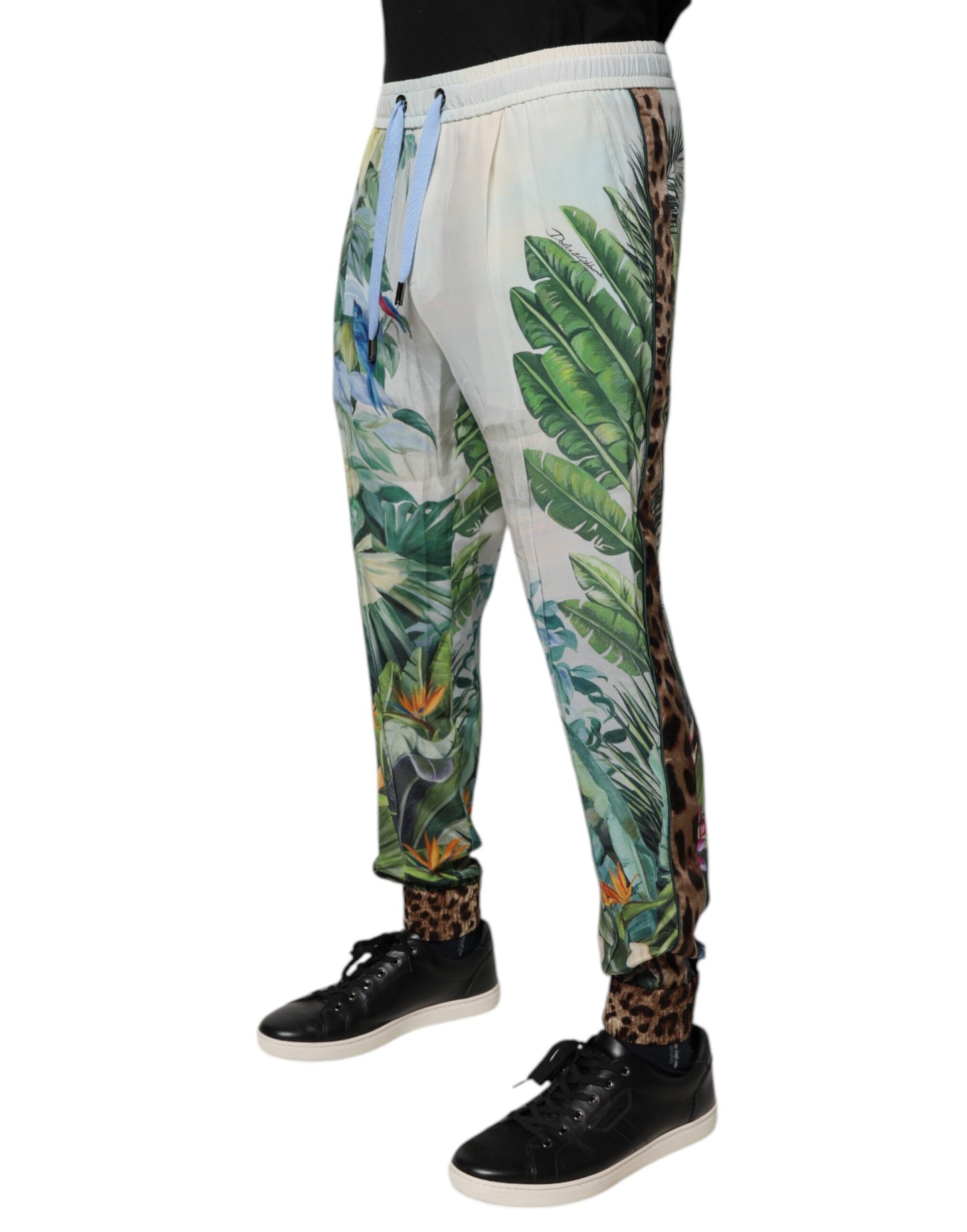 Dolce &amp; Gabbana Multicolor Tropical Jogger Sweatpants Pants